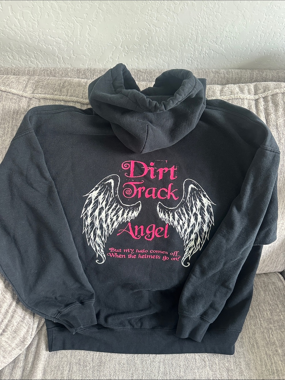 Gildan Dirt Girl/Dirt Track Angel Racing Heavy Blend Pullover Hoodie